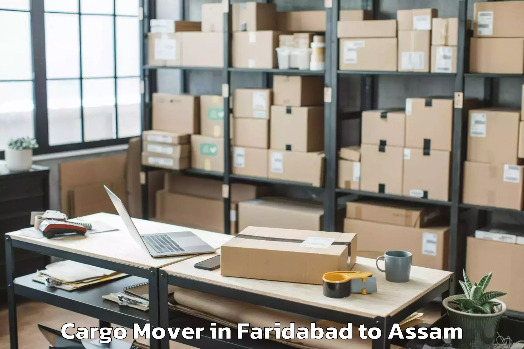 Easy Faridabad to Kalaigaon Cargo Mover Booking